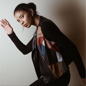 BCBGENERATION COLOR BLOCK VEST